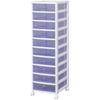 Комод Iris Ohyama Super Clear, Бело-голубой, SCE-1000