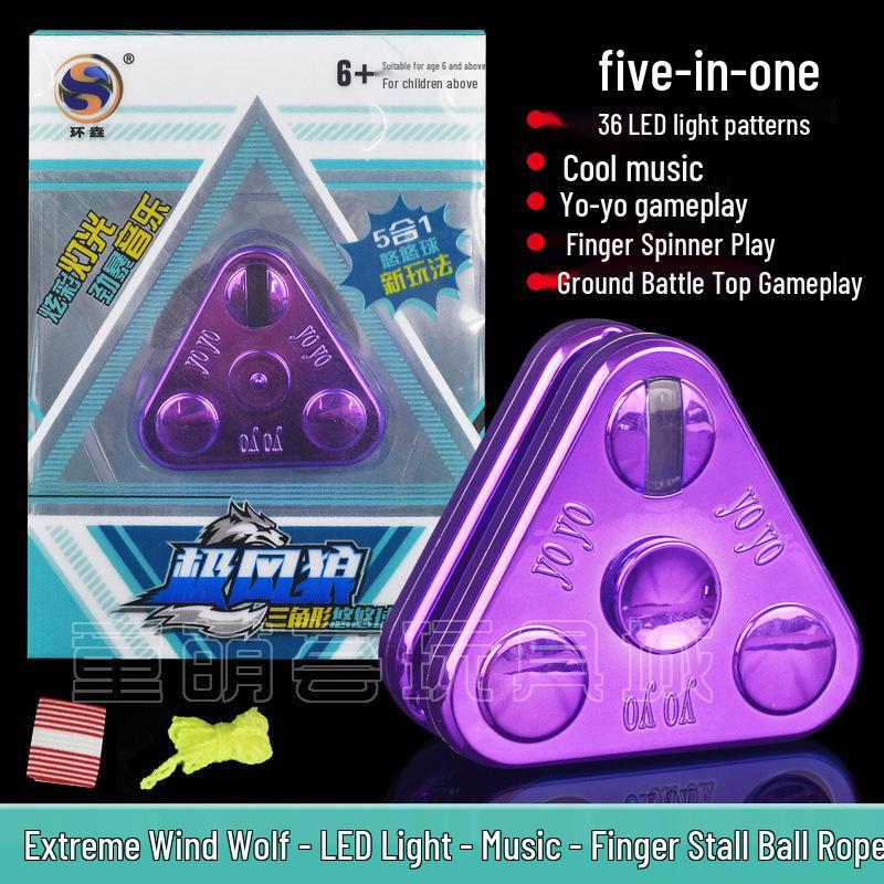 Чудо-девочка Светящийся металлический йо-йо с автоматической втяжкой для детей