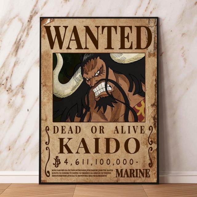 Японское аниме, картина маслом, плакат «Разыскивается король пиратов», украшение на стену, современный плакат для гостиной