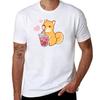 Bubble Tea Shiba Tshirt Summer Sports Quick Dry Tshirt