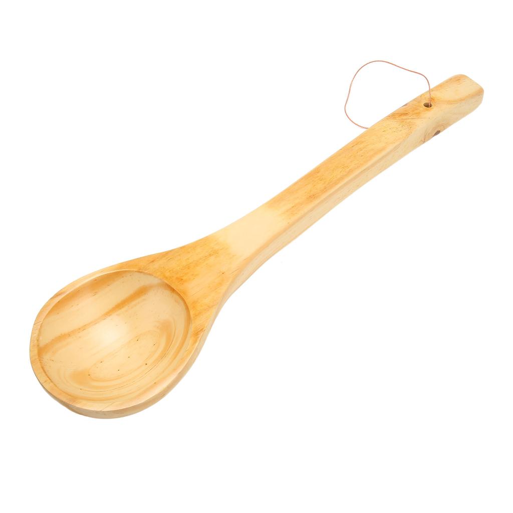 Sauna Ladle Large Capacity Long Handle Portable Wooden Sauna Ladle Scoop for Tea Wine Water