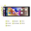 Reakosound 1 Din Car MP5/MP3 Player with 6.86 Inch Touch Screen Carplay Bluetooth FM Radio Rear View Camera