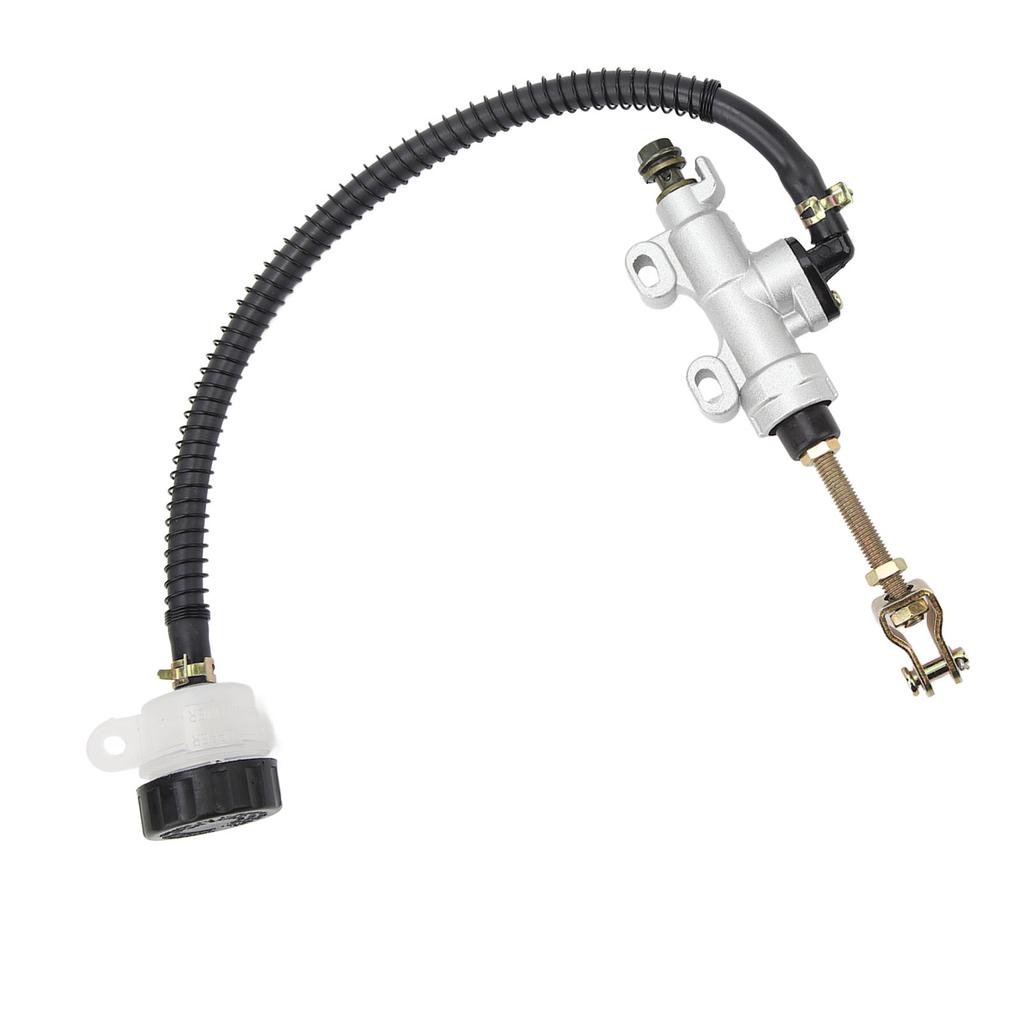 Motorcycle Rear Brake Pump Universal Rear Brake Master Cylinder with Reservoir for ATV Quad Dirt