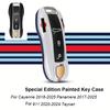 Для Porsche Panamera Cayenne Macan 718 Cayman Boxster 911 Taycan Автомобиль 92 Персонализированный Чехол для Ключей Защитный Чехол Крышка для Брелока Дистанционного Управления