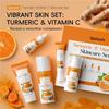Turmeric Vitamin C Skincare Set 5PCS Hydrating Radiance Booster Tightening Treatment Anti-Aging Gift Kit