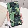 Retro Banana Leaf Flower Black Silicone Phone Case For Redmi Note 8 7 Pro S 8T for Redmi 9 7A Cover Shell
