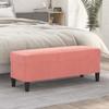349424 vidaXL Bench Rose 100x35x41 Cm Velvet