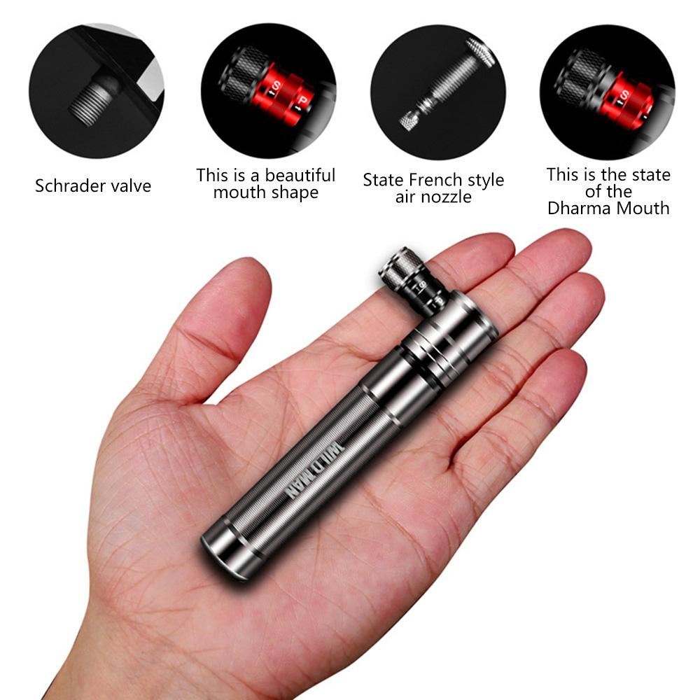 Велосипедный насос из алюминиевого сплава MTB ручной воздушный насос для накачивания шин велосипедный насос Schrader Presta Valve Mini Bike Pump Ball Pump
