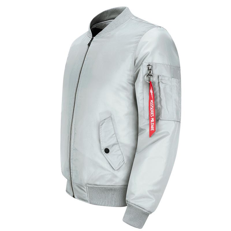 Мужская и женская спортивная куртка-бомбер больших размеров со стойкой - MA01