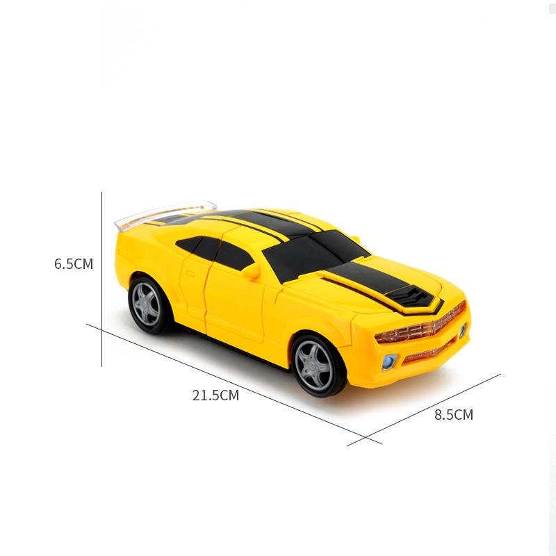 Светящаяся музыкальная танцующая электрическая игрушечная машинка: Трансформирующийся робот с универсальными колесами - Идеальный подарок для мальчиков