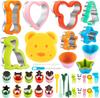 Sandwich Cutter, Cookie Cutter Set for Kids , Including Sandwich Shape Cutter, Vegetable Fruit Cutters , Heart Cookie Cutter