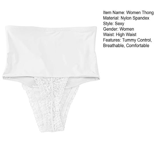 Трусики-тонг с контролем живота для женщин, утягивающее белье с высокой талией, эластичный корректор фигуры, сексуальное Т-образное белье