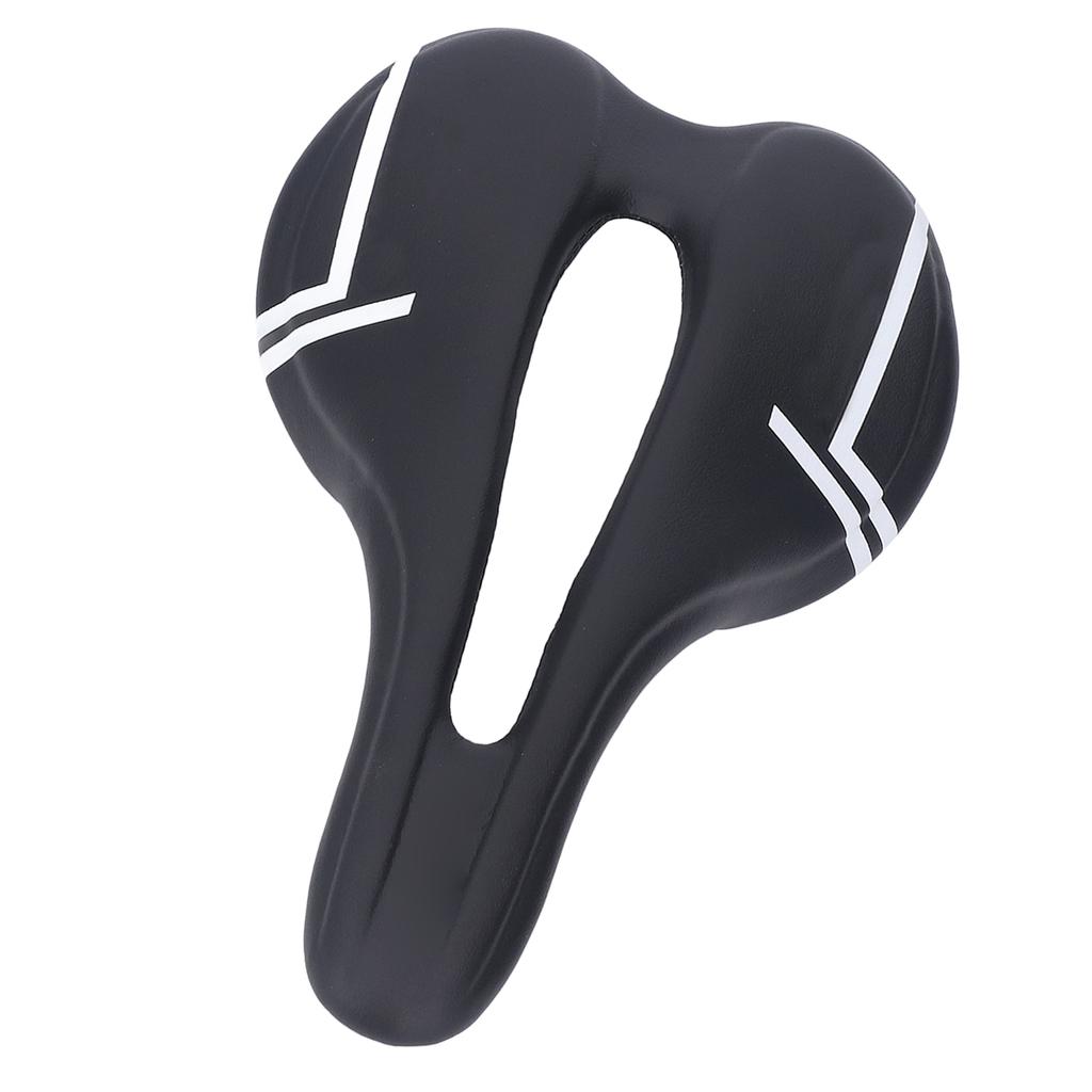 Mountain Bike Saddle Cushion Microfib PU Lth Hollow Brthable for Road Riding