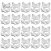 2/3/5/6/10/12/20 Pcs DIY Masques Cat Face Solid Color DIY Hand-Painted Carnival Party Ball Masquerade Halloween Costume Animal Shape Face Cushion