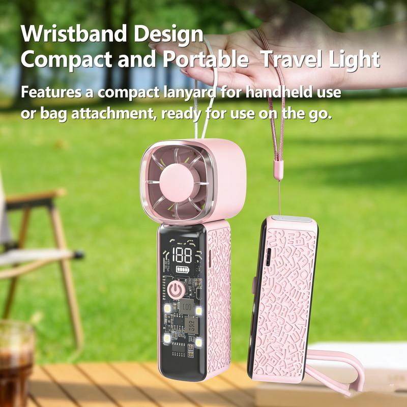 Mini Handheld Portable Fan Strong Wind Cooling USB Charging Noise For Outdoor Shopping Travel And Daily Summer Cooling