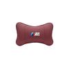 M logo Car Valve Cap Auto Seat Headrest Leather Neck Pillow Head Support For BMW X1 X2 X3 X5 X4 X6 X7 iX3 F20 F10 F07 E70 E46 FY6