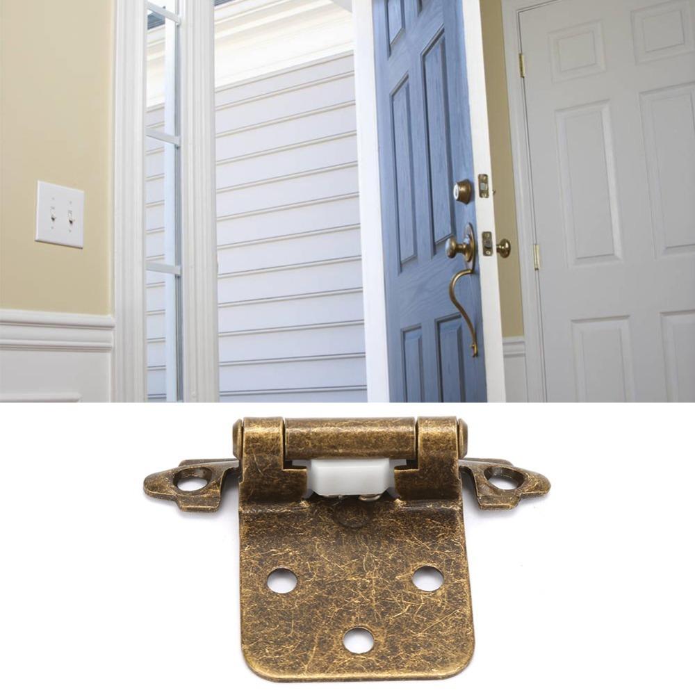 10pcs Self Closing Spring Cabinet Hinges Durable Self Closing Hinges Cabinet Accessories