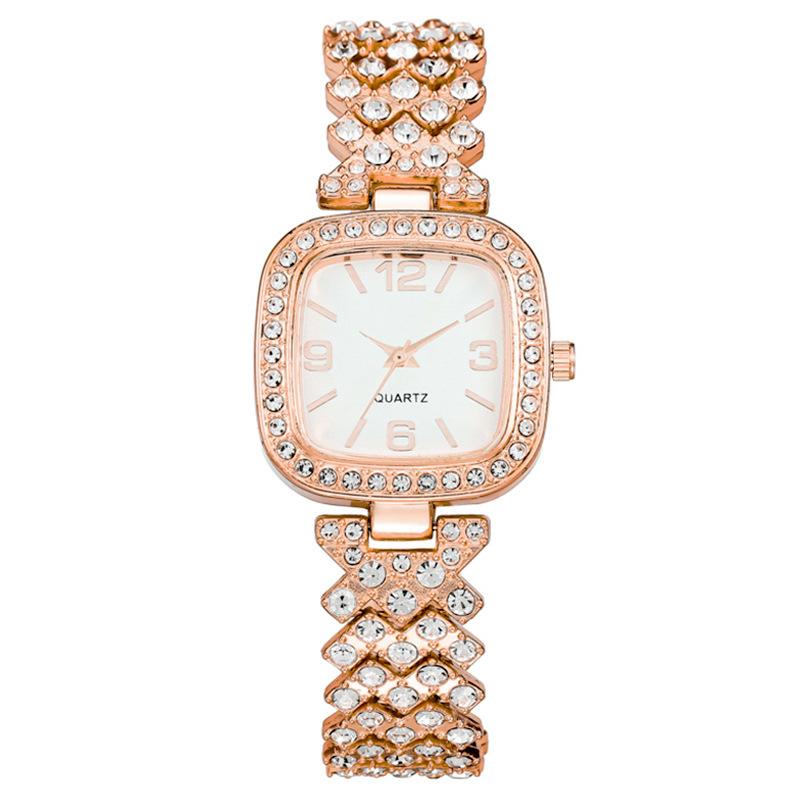 Fashion Square Diamond Digital Bracelet Ladies Watch Female Watch Student