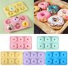 6 Cavity Food Grade Silicone Doughnut Baking Pan Donut Mold Nonstick Heat Resistant Baking Biscuit Mold Baking Tray