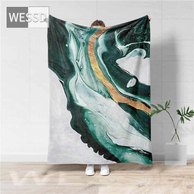 Зеленое одеяло, диван, декоративное мраморное одеяло, пушистое фланелевое покрывало на кровать, флисовое одеяло для путешествий