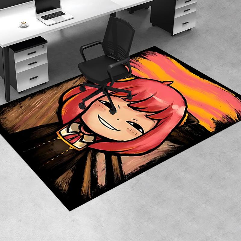 Коврик под стул Zero Two Милый Аниме Дизайн Девочки для Домашнего Декора, Офисный Ковер, Гостиная, Спальня Подарок