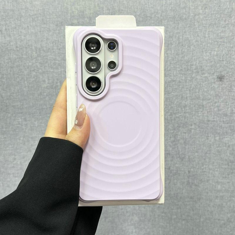 Original Liquid Water Ripple Magnetic Silicone Case For Samsung Galaxy S26 S25 S24 S23 Ultra Plus For Magsafe Charging Cover