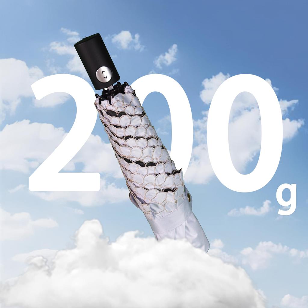 KAKADEN Sun Umbrella for Sunny and Rainy Complete UV Rainy Automatic Opening and Closing Opening and Oz Folding Umbrella for Floral Glass High Density