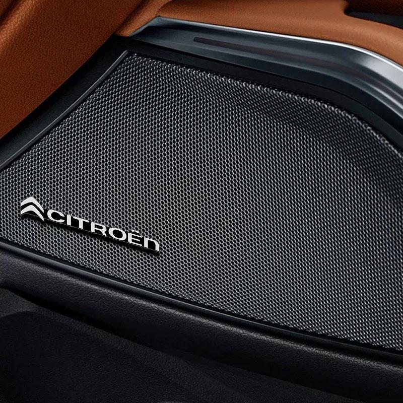 Декоративная 3D алюминиевая эмблема-значок для автомобильного аудио 3D наклейка для Citroen C1 C2 C3 C4 C5 C6 C8 C4L DS3 DS4 DS5 LS DS6 Grand Picasso