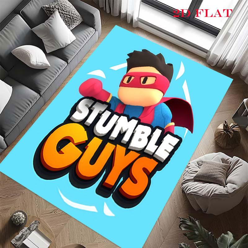 Stumble Guys Chaos Carpet Rug for Living Room Bedroom Home Sofa Decoration,Kids play Nonslip Floor Mat