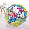 1pc Hello Kitty Rainbow Garden Umbrella with Plastic Handle,Suitable for All Seasons Home Travel Outdoor UmbrellaSanlio420