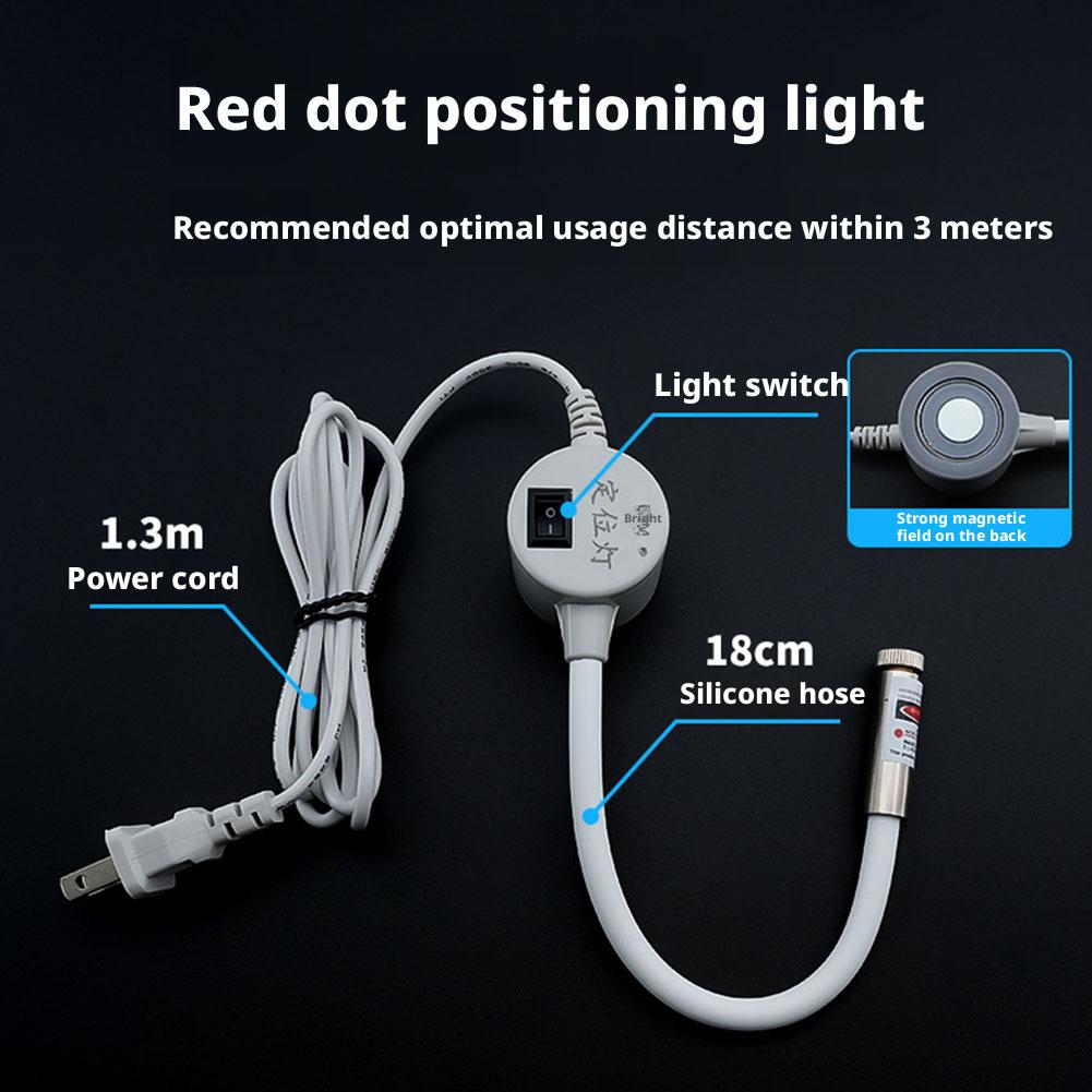 Industrial LED Sewing Positioning Lamp - 30 LED Bright Lamp for Flatbed Overlock, Even Illumination Work Light