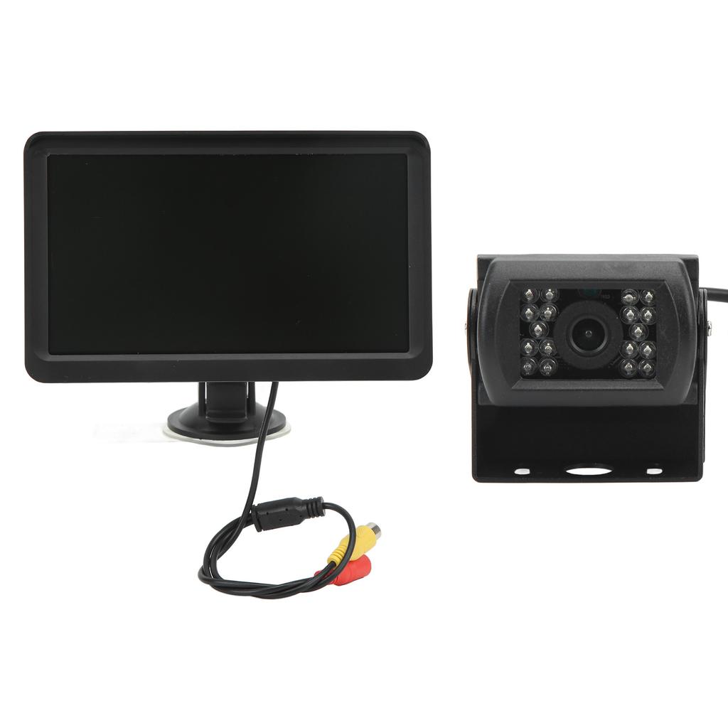 7in Backup Camera Monitor 18 LEDs Night Vision Rearview Reversing Parking Reverse Kit for Cars