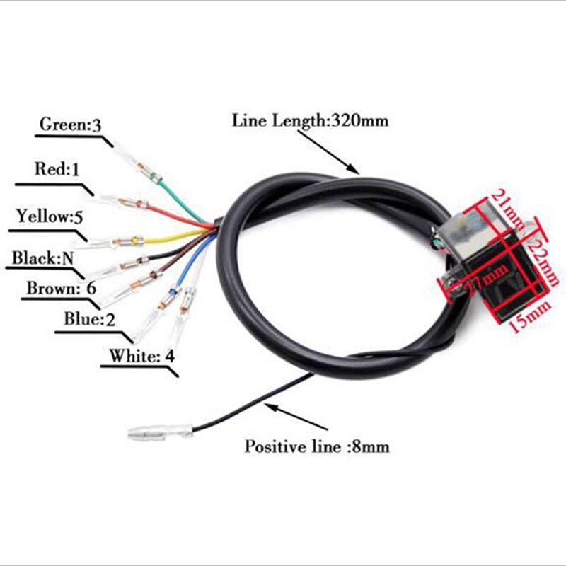 Универсальный водонепроницаемый мотоциклетный спидометр, индикатор шестерни, Plug & Play, светодиодный дисплей, датчик, аксессуары для мотоциклов, часть
