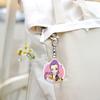 Yousheng Demon Hunters Figures Keychains Cartoon Anime Keyring Pendant Cute Car Bags Key Holder Kawaii Mobile Phone Backpack Hanging Charm