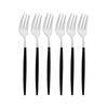 6Pcs Fruit Fork Luxury Flat Handle Stainless Steel Rose Gold Matte Cake Forks Lovely Mini Fork Used For Cake In Party Fork Restaurant