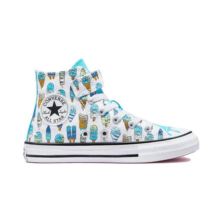 Converse Chuck Taylor All Star Trendy Casual High Top Kids Canvas Shoes Kids Sneakers White Blue A02155C