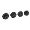 4Pcs RC Motor Pinion Gear 48P 23T 25T 27T 29T Rustproof Metal 48P Pinion Gear Set for 1/10 RC