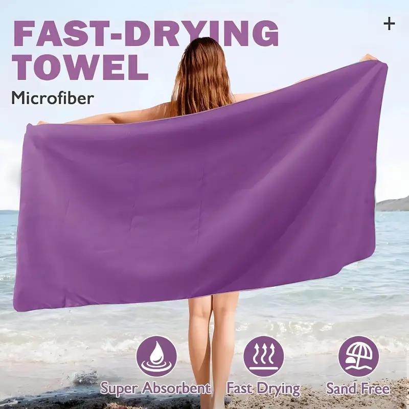 Quick-Dry Microfiber Travel Towel for Camping, Beach,BackpackingHiking and Sports - Lightweight and Absorbent