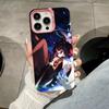 ZZZ Nangong Yu Pink Translucent Mobile Phone Case for iPhone 17 16 15 14 13 12 11 X XR XS Air Pro Max Plus Colorful Cover