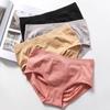 3d Honeycomb Tummy Tucking Hip Lifting Panties Women's Underwear Seamless Cotton Crotch Hip Wrapping Mid Waist Triangle Panties