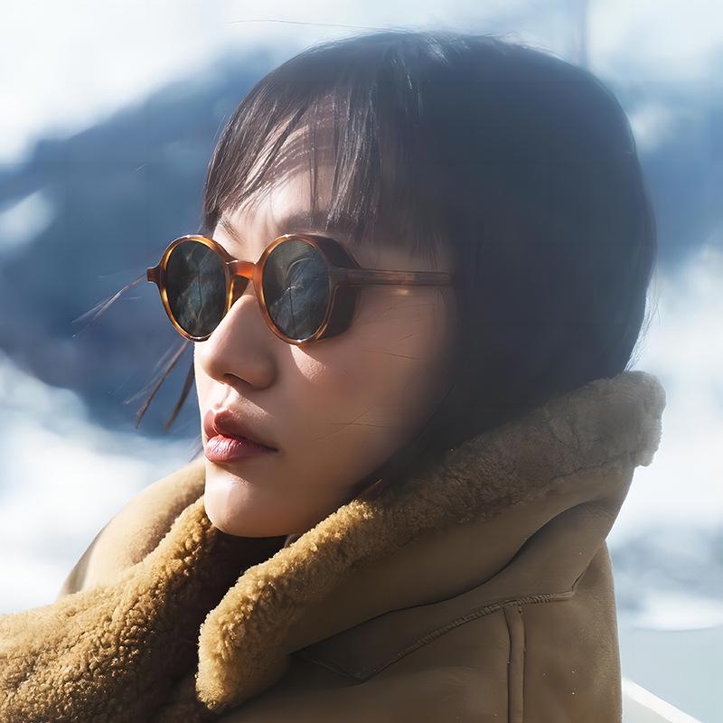 Новые винтажные круглые солнцезащитные очки Женские Мужские Брендовые Круглые Солнцезащитные очки Женские Овальные Очки для Мужчин Женщин Очки