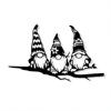 Metal Branch with 3 Gnomes Stake – Charming Yard Decor, Garden Tree Art, Outdoor Backyard Decoration, Perfect Garden Gift