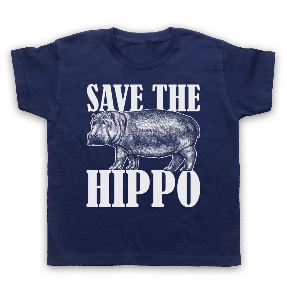 Save The Hippo Hippopotamus Animal Rights Protest Kids Childs T-Shirt