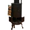 1/2Pcs Mini Decorative Stove Heavy Duty Metal Farmhouse Rustic Handmade Small Wood Burning Stove Desktop Decoration