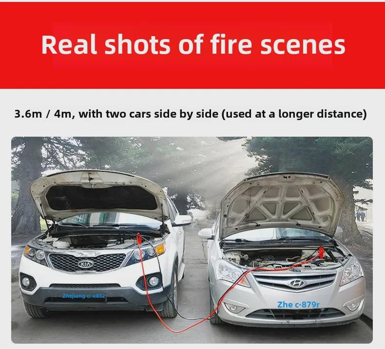 2000A Чистая медь Автомобильный аккумуляторный соединительный кабель с зажимом и защитой, 4 м