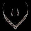 Necklace Earrings Set European and American Rhinestone Bridal Jewelry Chain Diamond Banquet Set Chain Two-piece Set
