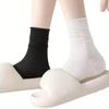 100 Pairs of Disposable Socksfashionable and Versatile, White Solid Colorsoft and Comfortable Lightweight and Breathable Casual