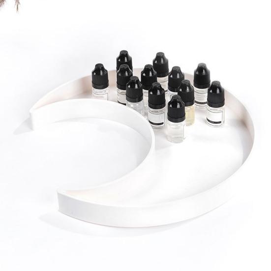 2 шт. Подставка для хранения украшений в виде солнца и луны, многоцелевой деревянный поднос для украшений, декоративная тарелка для безделушек, аккуратный органайзер для стола