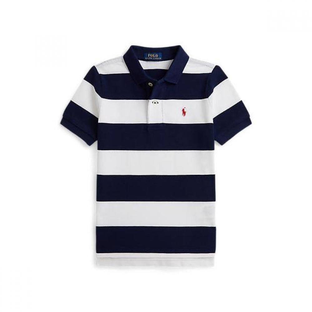 Polo Ralph Lauren Boys 2 7 Years Stripe Cotton Mesh Polo Shirt