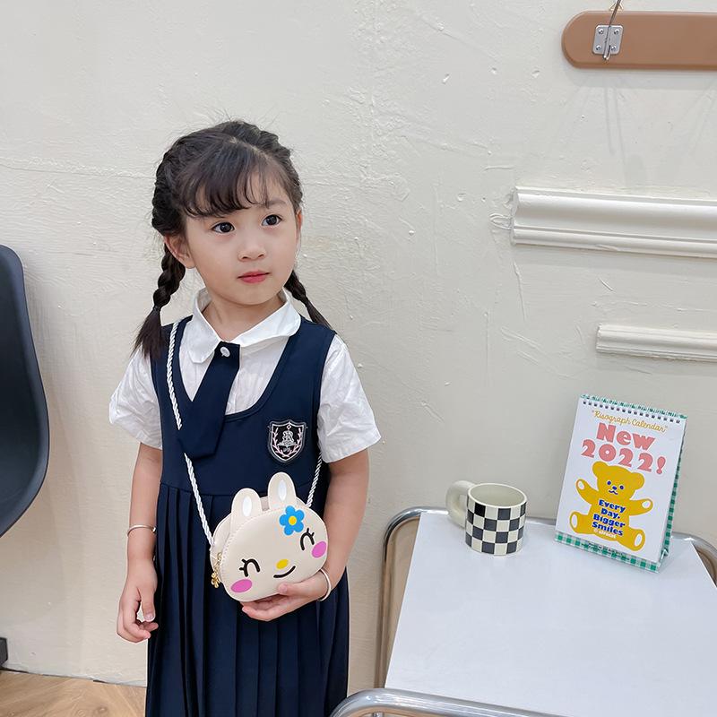 Очаровательный корейский кошелек для монет в виде животного для девочек – Модная детская наплечная сумка кроссбоди